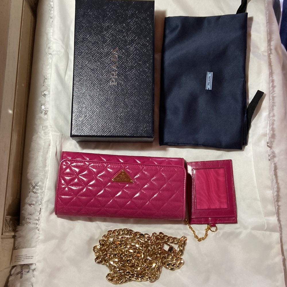 Prada COA Tare Quilted Wallet ALL INCLUSION - Picture 3 of 17